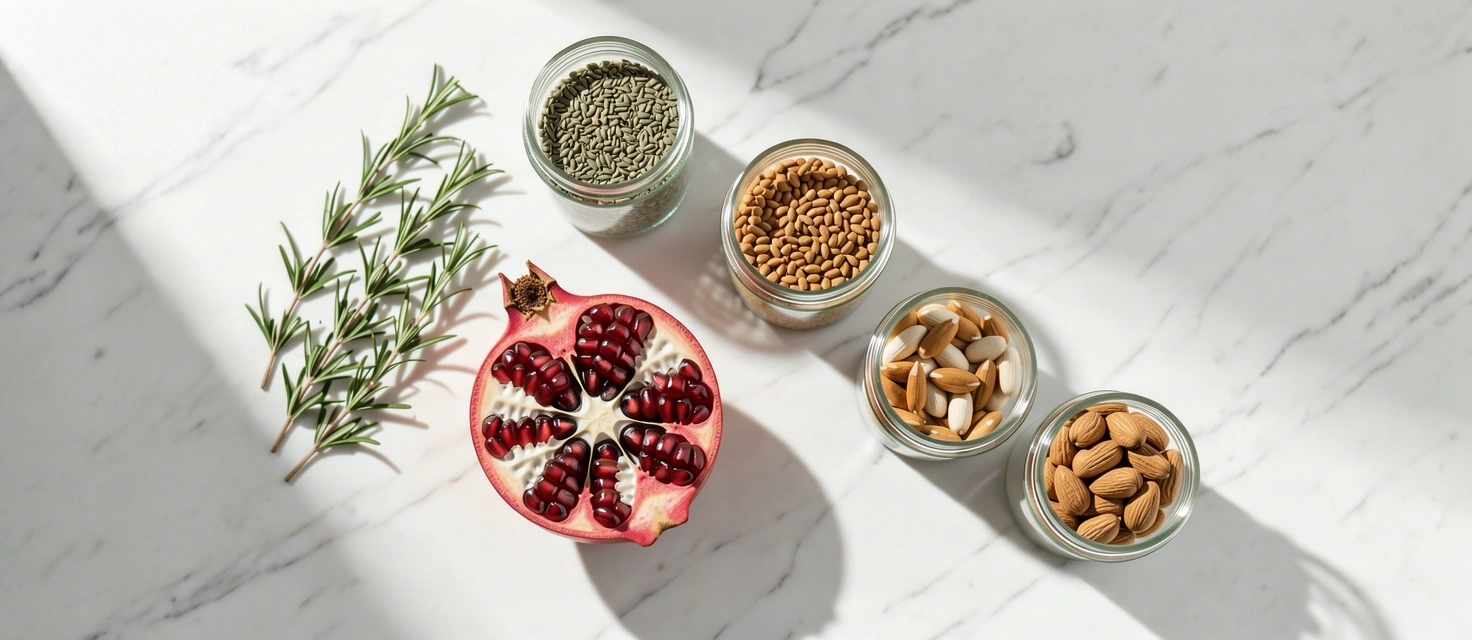 Fresh ingredients representing nutritional balance